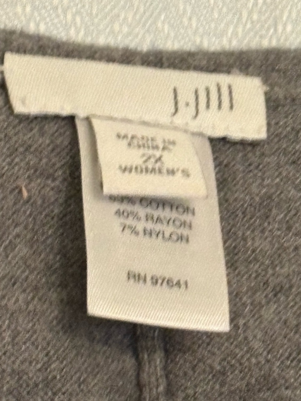 J. Jill Gray Button-Front Gray Cardigan - Picture 2 of 3